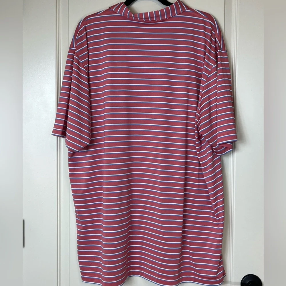 Peter Millar White and Coral Polo Shirt - Picture 3 of 3